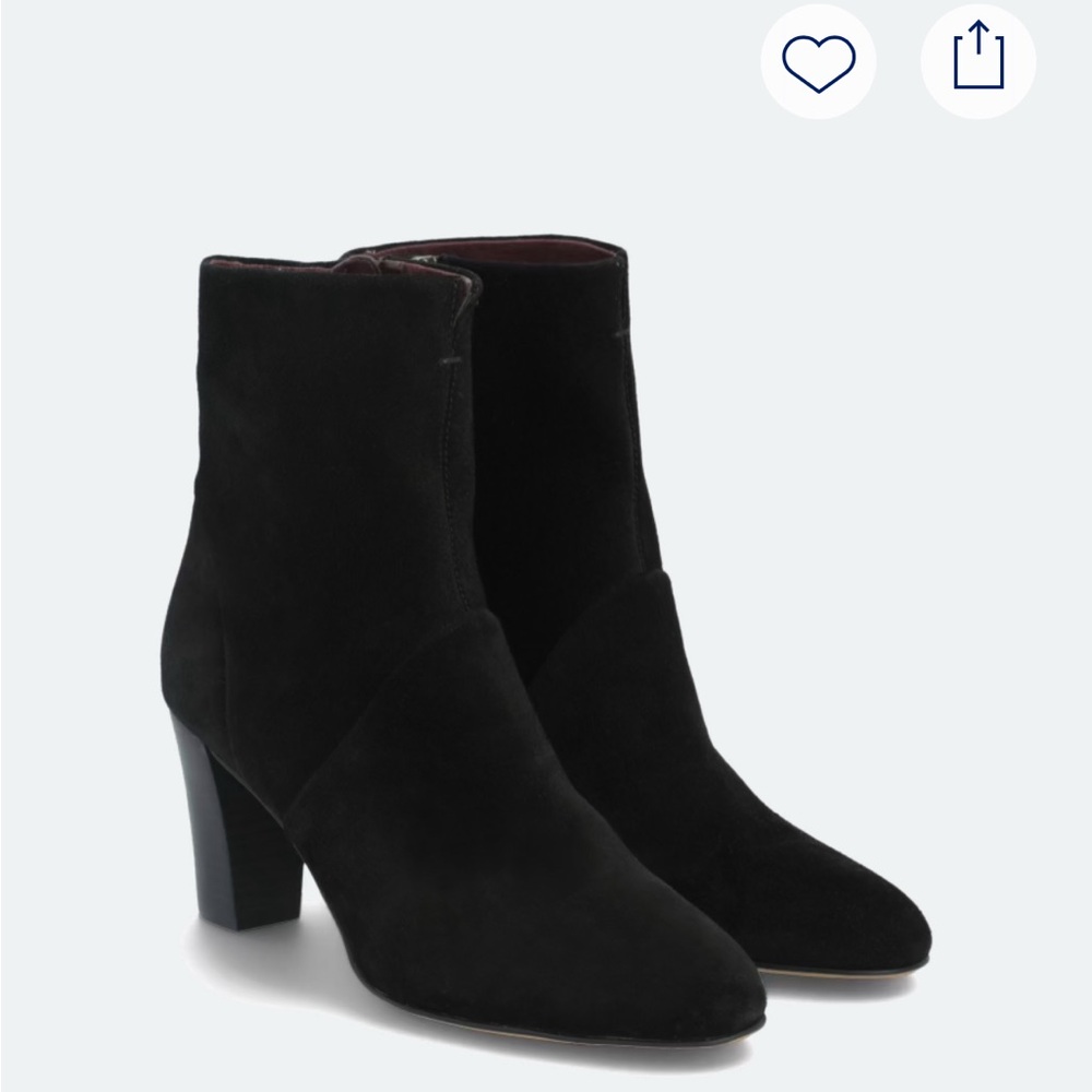 Suede Black Women's Ankle Boots